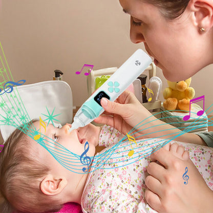 maman utilise un mouche bebe en toute securite